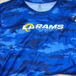 New NFL Blue Los Angeles  Rams Camo T-Shirt youth XL 18/20